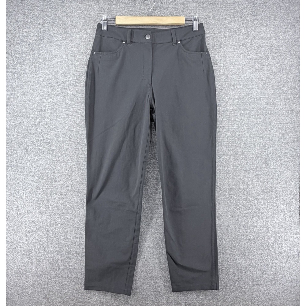 Lululemon City Sleek 5 Pocket Pants Women Size 8 Dark Gray Casual